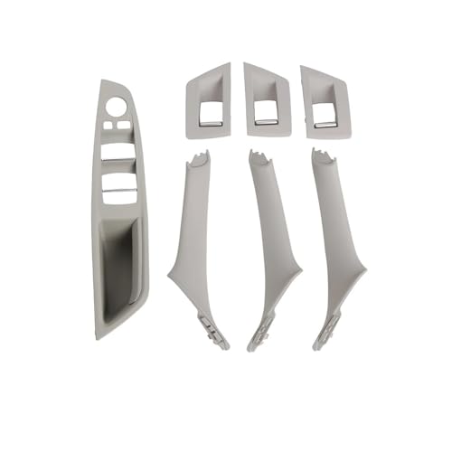 FGHDSSA Auto Türgriff Innentürgriffe Für 5 Series F10 F11 Auto Innen Türgriff Panel Abdeckung Fenster Schalter Panel Griff Set(LHD Gray) von FGHDSSA