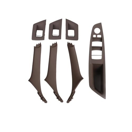 FGHDSSA Auto Türgriff Innentürgriffe Für 5 Series F10 F11 Auto Innen Türgriff Panel Abdeckung Fenster Schalter Panel Griff Set(RHD Moka) von FGHDSSA