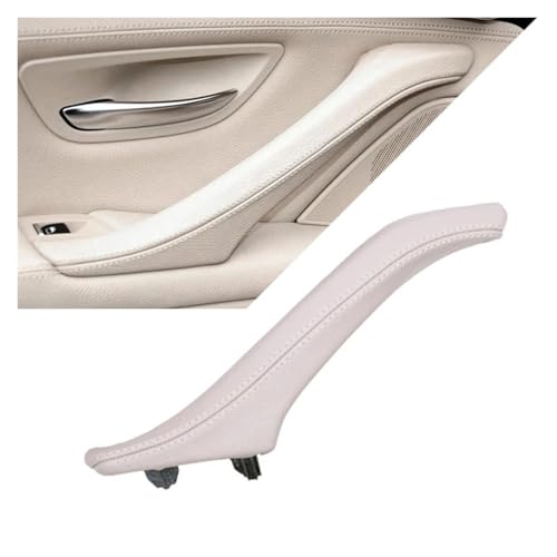 FGHDSSA Auto Türgriff Innentürgriffe Für 5 Series F10 F11 F18 520i 523i 525i 528i 535i Innentür Leder Pull Griff Montage(LEFT OYSTER) von FGHDSSA