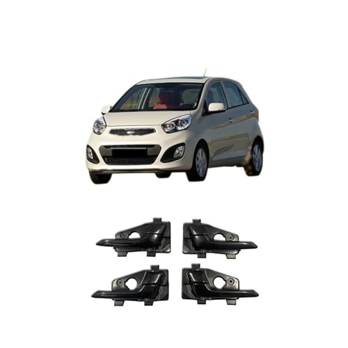 FGHDSSA Auto Türgriff Innentürgriffe Für Kia Für Picanto 2011 2012 2013 2014 2015 2016 Für Tür Innen Griff Schwarz Grau(Front left) von FGHDSSA