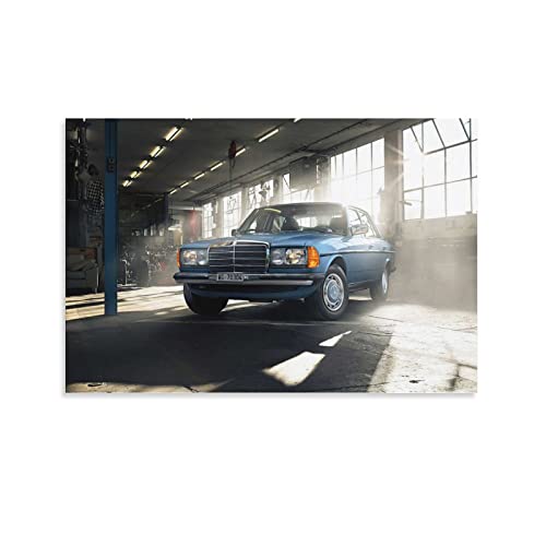 Auto-Poster, Mercedes Benz W123, klassisches Auto, dekoratives Gemälde, Leinwand, Wandkunst, Wohnzimmer, Poster, Schlafzimmer, Gemälde, 20 x 30 cm Auto-Poster, Mercedes Benz W123, klassisches Auto, dekoratives Gemälde, Leinwand, Wandkunst, Wohnzimmer, Poster, Schlafzimmer, Gemälde, 20 x 30 cm von FGHF