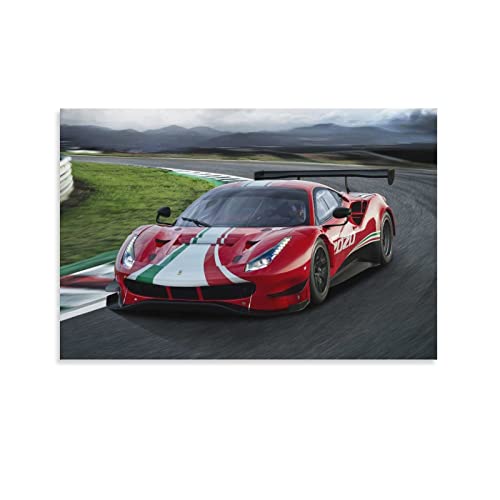 Supercar Poster Ferrari 488 GT3 Evo Dekoratives Gemälde Leinwand Wandkunst Wohnzimmer Poster Schlafzimmer Gemälde 50 x 75 cm Supercar Poster Ferrari 488 GT3 Evo Dekoratives Gemälde Leinwand Wandkunst Wohnzimmer Poster Schlafzimmer Gemälde 50 x 75 cm von FGHF