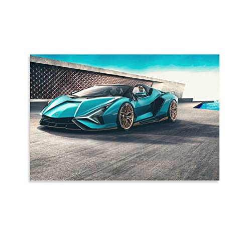 Supercar Poster Lamborghini Sian Roadster Leinwand-Kunstposter und Wandkunstdruck, modernes Familienschlafzimmerdekor-Poster, 30 x 45 cm Supercar Poster Lamborghini Sian Roadster Leinwand-Kunstposter und Wandkunstdruck, modernes Familienschlafzimmerdekor-Poster, 30 x 45 cm von FGHF