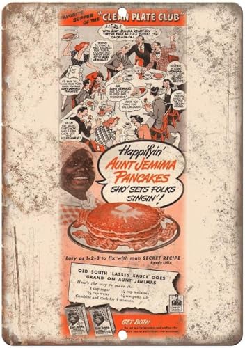 FGHFDHG For Aunt Jemima Happifyin' Pancake Mix Blechschild Vintage Wandposter von FGHFDHG