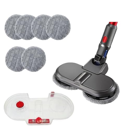Elektrisches Moppkopf-Set, kompatibel mit Dyson V7 V8 V10 V11 V15 Staubsaugerteilen, Moppaufsatz mit Wasserbehälter, Reinigungslappen(Dark Khaki) von FGJDERYH