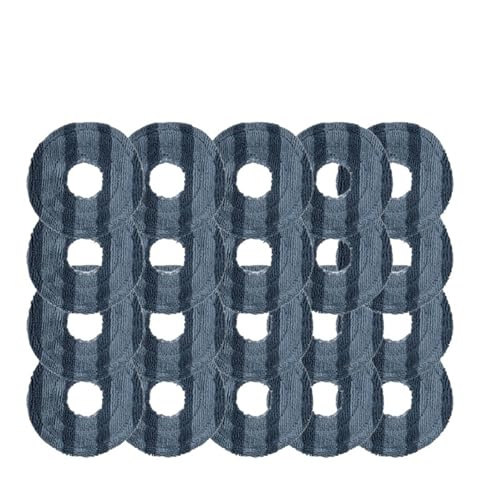 Ersatzteile for Roboterstaubsauger, kompatibel mit Eufy Omni C20, inklusive Gummi-Hauptbürste, Seitenbürsten, Wischpads, HEPA-Filter, Staubbeutel, Bürstenabdeckungen(Mop Cloth 20PCS) von FGJDERYH