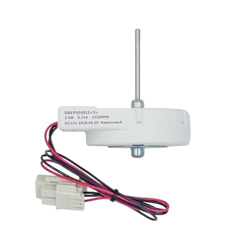 FGJDERYH Kompatibel mit Samsung-Kühlschrank, DREP5030LS 2,5 W DC12 V Kühllüftermotor, 1550 U/min Kühler-Gefrierlüfter-Ersatz, geräuscharme Kühlschranklüftermotorteile von FGJDERYH