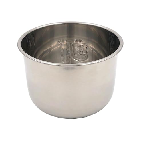 Innentopf for Reiskocher, kompatibel mit COSORI, 6-Qt-Innentopf aus Edelstahl, lebensmittelechter 304-Ersatzkochtopf for elektrischen Schnellkochtopf und Reiskocher, spülmaschinenfestes Zubehör von FGJDERYH