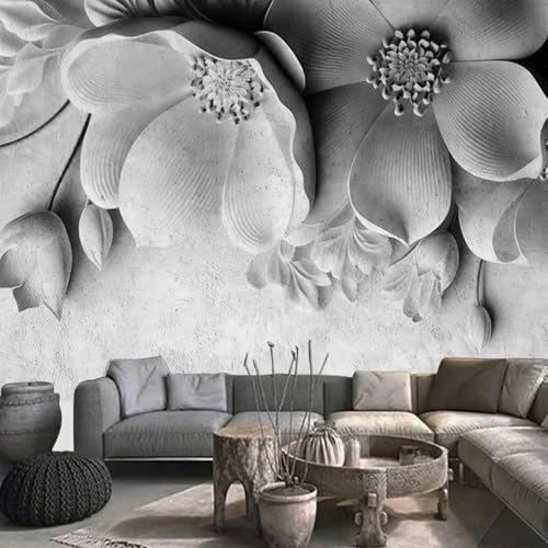 FGJFGGFR Wandbild 3d Wohnzimmer Tapete Zement Grau Floral Indoor Hintergrund Wand Dekoration Kunst Aufkleber Seide Wandmalerei FGJFGGFR Wandbild 3d Wohnzimmer Tapete Zement Grau Floral Indoor Hintergrund Wand Dekoration Kunst Aufkleber Seide Wandmalerei von FGJFGGFR