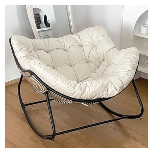 FGJUYLKvchgf Rocking Chair Soft Cushion Comfortable Chair for Indoor and Outdoor Use(Cream) von FGJUYLKvchgf