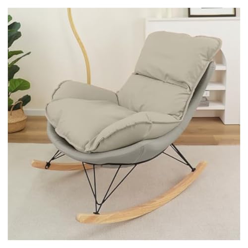 FGJUYLKvchgf Schaukelstuhl, Bequemer Loungesessel Balkonliege Anti-Rutsch-Design Multi-Szenen-Einsatz(Grey) von FGJUYLKvchgf