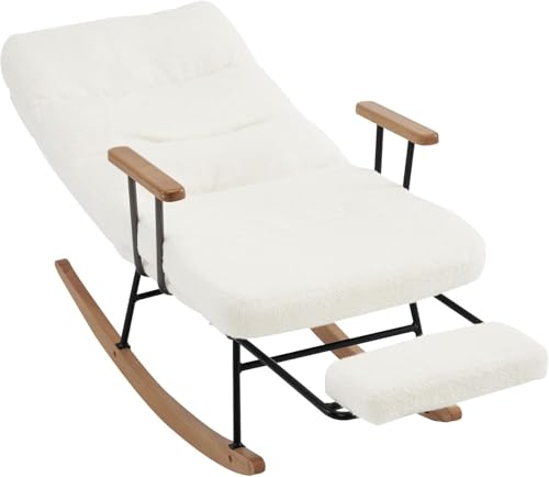 FGJUYLKvchgf Schaukelstuhl mit Verstellbarer Rückenlehne und bequemer Fußstütze, Balkon-Loungesessel, geeignet for den Einsatz im Wohnzimmer/Schlafzimmer FGJUYLKvchgf Schaukelstuhl mit Verstellbarer Rückenlehne und bequemer Fußstütze, Balkon-Loungesessel, geeignet for den Einsatz im Wohnzimmer/Schlafzimmer von FGJUYLKvchgf