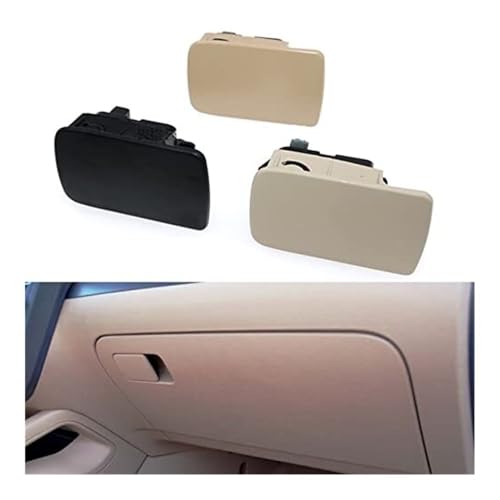 FGKDLDZCZM Auto Innengriffverkleidung Auto Handschuhfach Schloss Verriegelung Deckel Öffnungsgriff Kein Loch Für Vw Für Golf 6/Alt Sagitar 1K1857077B(Dark Beige Lock) von FGKDLDZCZM