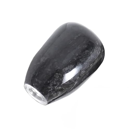 FGKDLDZCZM Schaltknauf Auto-Schaltknauf für Automodifikationen, unregelmäßig geschmiedetes Muster, Kohlefaser, Schaltkopf für manuelle Übertragung, SFN092(Circular) von FGKDLDZCZM