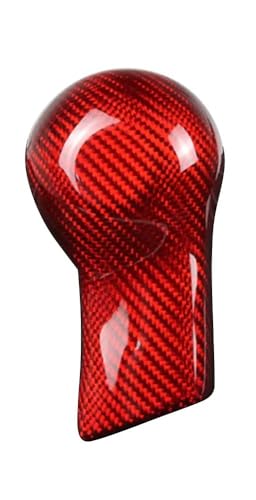FGKDLDZCZM Schaltknauf Carbon Fiber Auto Schaltknauf Abdeckung Shell Für Chevrolet Für Camaro 2010 2011 2012 2013 2014 2015 Schwarz/Rot(Red) von FGKDLDZCZM
