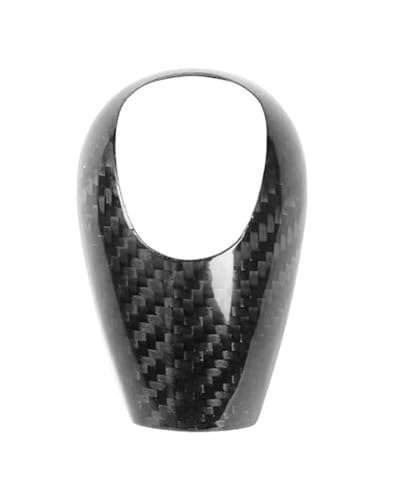 FGKDLDZCZM Schaltknauf Carbon Fiber Innen Auto Schaltknauf Abdeckung Trim Dekor Für M Serie Für M3 2009-2013 & Für M5 2005-2008 & M6 2006(Black) von FGKDLDZCZM