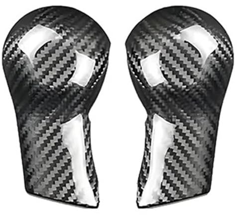 FGKDLDZCZM Schaltknauf Für Chevrolet Für Camaro Real Dry Carbon Fiber Schaltknaufabdeckung Aufkleber Manueller Schaltknauf Modifikationsdesign 2010-2015(Type B black B) von FGKDLDZCZM