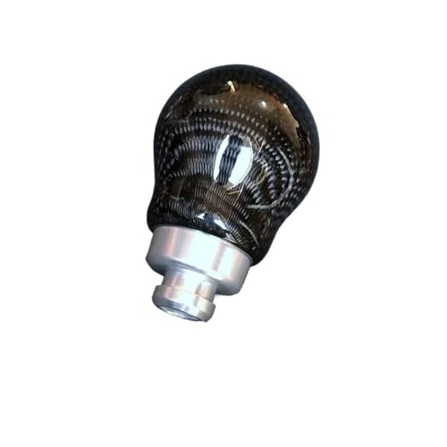 FGKDLDZCZM Schaltknauf Für Toyota GT86 für Subaru BRZ Modifizierter automatischer Schaltknauf Schalthebel Handball Carbon Fiber(No words black) von FGKDLDZCZM