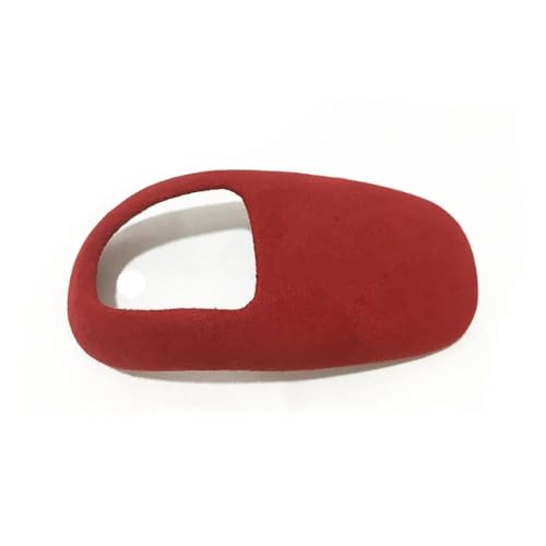 FGKDLDZCZM Schaltknauf Modifizierter Wildleder-Auto-Schaltknauf-Griffaufkleber Cove Trim für A8 D4 4H S8 2011 2012 2013 2014 2015 2016 2017 Zubehör(Red) von FGKDLDZCZM