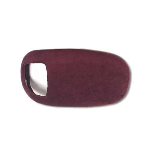 FGKDLDZCZM Schaltknauf Modifizierter Wildleder-Auto-Schaltknauf-Griffaufkleber Cove Trim für A8 D4 4H S8 2011 2012 2013 2014 2015 2016 2017 Zubehör(Wine red) von FGKDLDZCZM