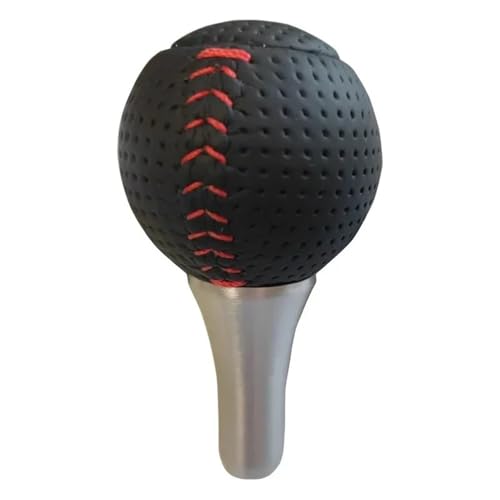 FGKDLDZCZM Schaltknauf Perforierte Leder Automatische Schaltknauf Für Mazda Für MX-5 MX5 Getriebe Shift Ball(Red) von FGKDLDZCZM