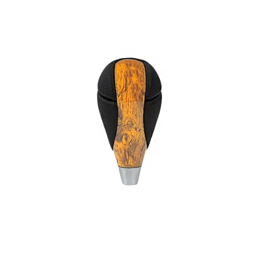 FGKDLDZCZM Schaltknauf Schalthebelkopf Schalthebel Handball Beschichtung Walnuss Kohlefaser Schaltknauf Für Toyota Für Lexus IS RX3 ES GS LS SFN147(Yellowwood grain) von FGKDLDZCZM