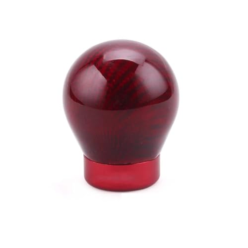 FGKDLDZCZM Schaltknauf Universal Racing Carbon Schaltknauf Automatische Getriebe Stick Kopf Shifter Hebel Griff Für Toyota(ALL Red) von FGKDLDZCZM