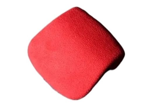 FGKDLDZCZM Schaltknauf Wildleder-Car-Wrapping-ABS-Schaltknaufabdeckung für Range für Rover für Sport 2023 Velar für Discovery 5 2021 2022 Zubehör(Red) von FGKDLDZCZM
