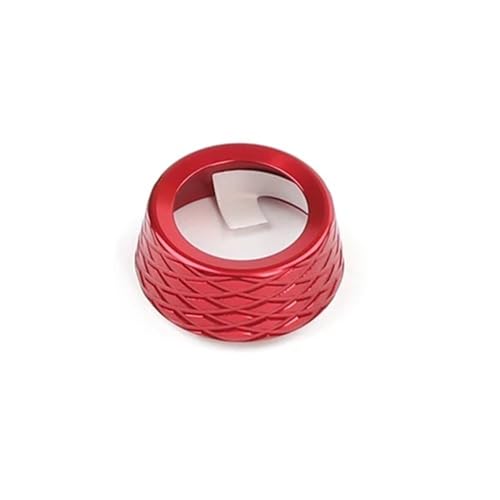 Schaltknauf Für Kia Für Stinger 2018-2023 Aluminium Auto Zentrale Konsole Getriebe Shift Stick Modell Control Knob Abdeckung(Red) von FGKDLDZCZM