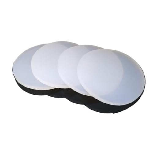Hochtemperatur-Silikondichtungen – 30–100 mm rund, 1–5 mm dick, 5/10 Stück – milchig durchscheinender Silikonkautschuk(80mm x 2mm 10pcs) von FGNIWAAE
