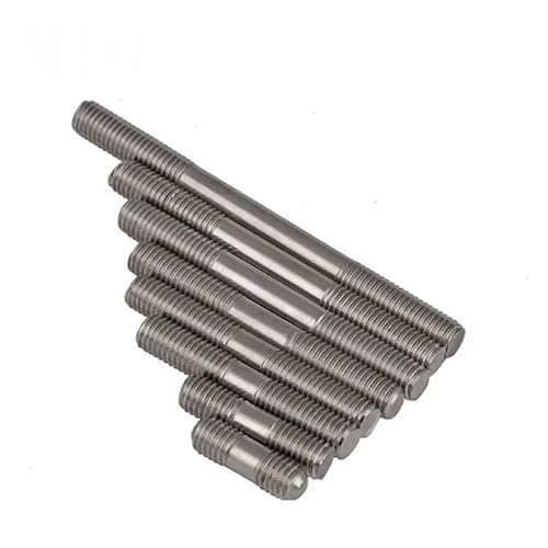 M6 x 25–250 mm doppelseitige Gewindestange – metrische Stehbolzen aus Edelstahl 304 for den industriellen und Heimwerkergebrauch(M6x250mm 5pcs) von FGNIWAAE