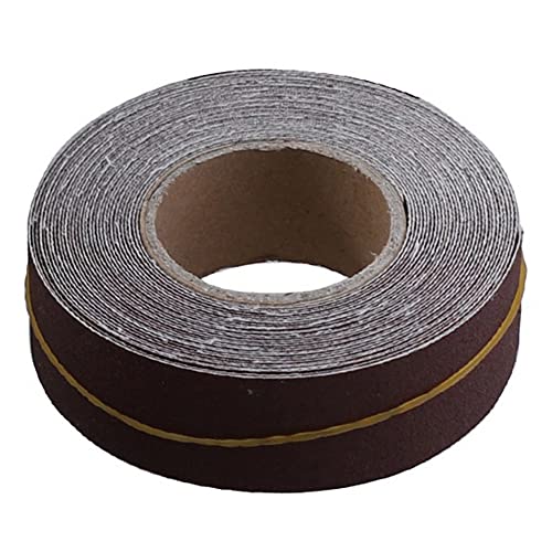Schmirgelleinenrolle 25 mm x 6 m – Vielseitiges Schleifpapier for Polieren von Metall und Holz – Körnung 150–600, Nylonrückseite(400grit) von FGNIWAAE