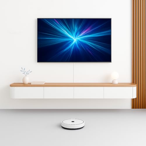 FGNIXLN TV Lowboard,120-240 cm Moderner TV Schrank Fernsehschrank für das Wohnzimmer Geeignet für das Wohnzimmer und Schlafzimmer (Weiß/Holz, 220CM) von FGNIXLN