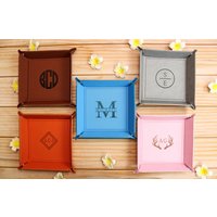 Leder Organizer-Leder Organizer-Leder-Schreibtisch-Handgefertigte Tablett-Geschenke Für Männer-Monogrammed Home Decor von FGOgifts