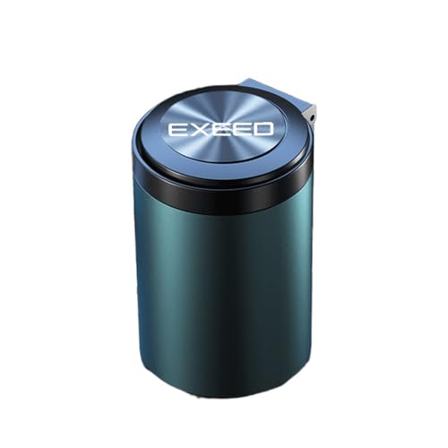 FGQDOL Autoaschenbecher Keramik Innenraum für Chery Exeed Sterra ES Exeed LX Exeed TX/TXL, LED Nachtlicht Automatisches Licht Zerlegbar Dichtungsring Einfache Reinigung Rauchgeruch Blockierung,B von FGQDOL