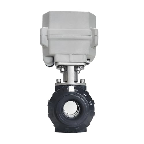 DN25 2-Wege-UPVC-Elektronik-Kugelhahn, 110 V bis 230 V, automatische Steuerung, Wasserventil, Metallgetriebe for die Wasseraufbereitung(BSP-AC-CR702) von FGRDMUKP