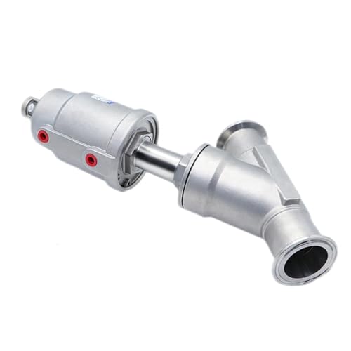 DN50 304 Edelstahl Pneumatische Quick-Install Winkel Sitz Ventil 16bar Winkel Sitz Ventil PTFE Dichtung(Single Acting) von FGRDMUKP