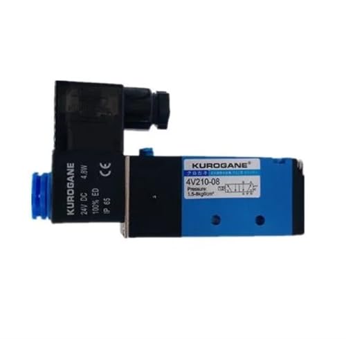 Pneumatisches Magnetventil 4V210-08 Druck: 1,5-8kgf/cm AC220V DC24V AC110V 4V220-08 4V310-10 4V410-15 4V320-10 4M210-08(4v410-15,12V) von FGRDMUKP