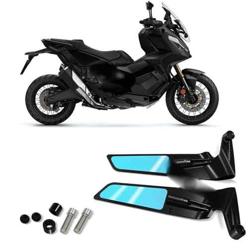 FGRggds Motorrad Rückspiegel X-ADV 750 2017-2023 Motorradspiegel Stealth-Spiegel Sport-Winglets Spiegel-Kit Verstellbare Spiegel Außenspiegel(Schwarz) von FGRggds