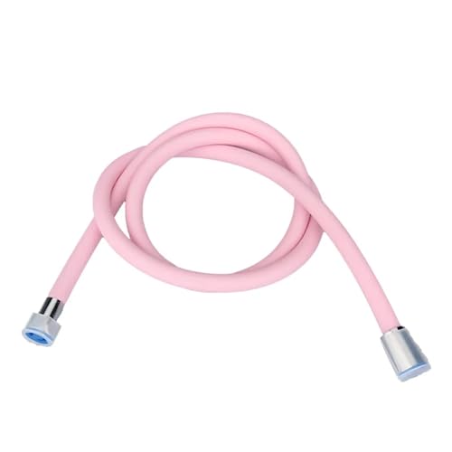 FGUJSUR 1PC Duschschlauch verdickt explosionsgeschützte Silikon Warmwasser Regenduschrohr Gewinde G1/2 Für Handbrause(Pink) von FGUJSUR