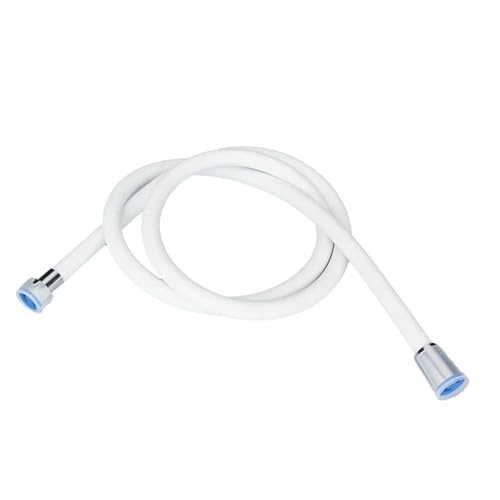 FGUJSUR 1PC Duschschlauch verdickt explosionsgeschützte Silikon Warmwasser Regenduschrohr Gewinde G1/2 Für Handbrause(White) von FGUJSUR