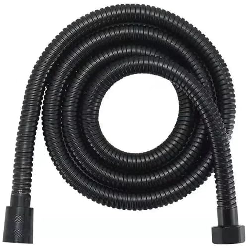 FGUJSUR Bad Dusche Schlauch Edelstahl Verlängerung Rohr Bad Lieferungen Warmwasser Dusche Rohr 1PCS 1,5/2m Wasserhahn ersatz Teile Für Handbrause(Black,1.5m) von FGUJSUR