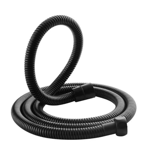 FGUJSUR Flexible Badezimmer Wasserleitung Schwarz Duschschlauch for Bad 304 Edelstahl Duschkopf Rohr Wasserhahn Zubehör 1,5 M 2 M Für Handbrause(150cm) von FGUJSUR