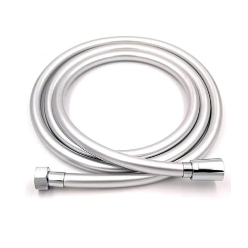 FGUJSUR PVC-Duschschlauch, Flexibel, Flexibler Duschschlauch for Badezimmer-Duschkopf, Goldener, Silberner, Schwarzer Bad-Duschschlauch Für Handbrause(Silver,300CM) von FGUJSUR