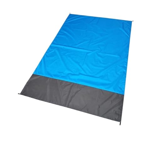 Wasserdichte Tasche Strand Decke Klapp Camping Matte Matratze Tragbare Leichte Matte Outdoor Picknick Matte Sand Strand Matte FüR Familienkonzerte, Strand, Park, Camping, Wande(Blue 200 X 140cm) von FGUJSUR
