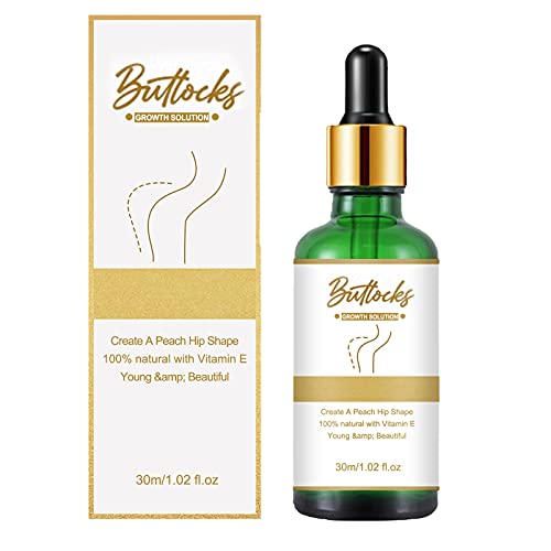 FGUUTYM HipLift Buttocks Ätherisches Öl zur Brustvergrößerung und Gesäßvergrößerung 30ml Massageöl Gleitgel Essbar (White, One Size) von FGUUTYM