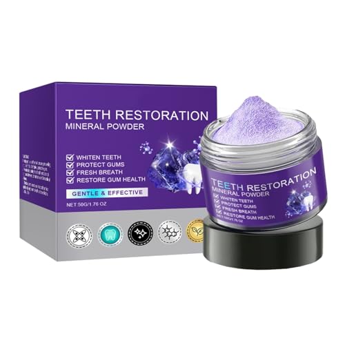 FGUUTYM Teeth Restoration Powder Effective In Strengthening Teeth and Gums Gentle and Non Irritating Zahnsteinentferner Kinder (Purple, One Size) von FGUUTYM