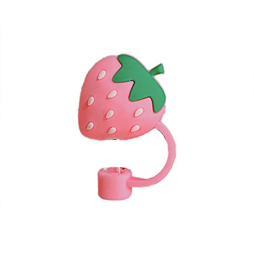 FGUUTYM Wiederverwendbare Strohspitzen Staubdeckel Abdeckungen Silikon-Trinkhalmabdeckung Benutzerdefinierte niedliche Accessoires Partydeko Für Männer Blau (Pink, One Size) von FGUUTYM