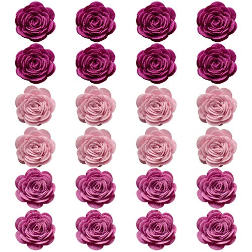 Federkranz 40 cm Home DIY künstliche Dekoration Zubehör Rose DIY-Blumen-Dekorations-Application-Kranz Holzkranz Klein (A, One Size) von FGUUTYM