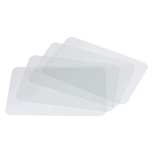 Makramee Platzset transparentes Tischset für Kinder, transparente Lebensmittelmatte, leicht waschbares Material (Clear, One Size) von FGUUTYM